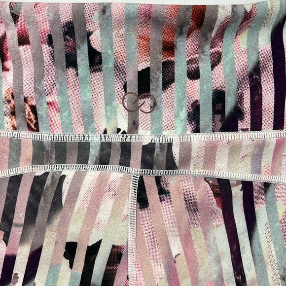 Calia by Carrie‎ Underwood Floral Luster Pastel Stripe Mesh Legging Size M - Picture 8 of 10